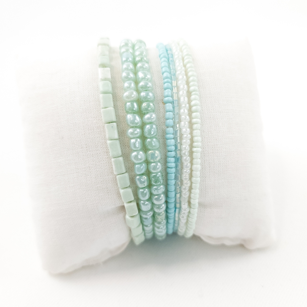 Bead Bracelet Mint Green Shades Bracelet Collection